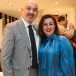 James Limnios Managing Director Limnios Property Group and HACCI National Federation Council Chair Fotini Kypraios, at The Ellinikon event held in Melbourne.