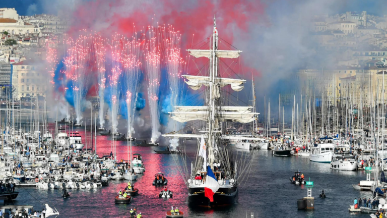 Olympic flame arrives in Marseille ahead of Paris Games