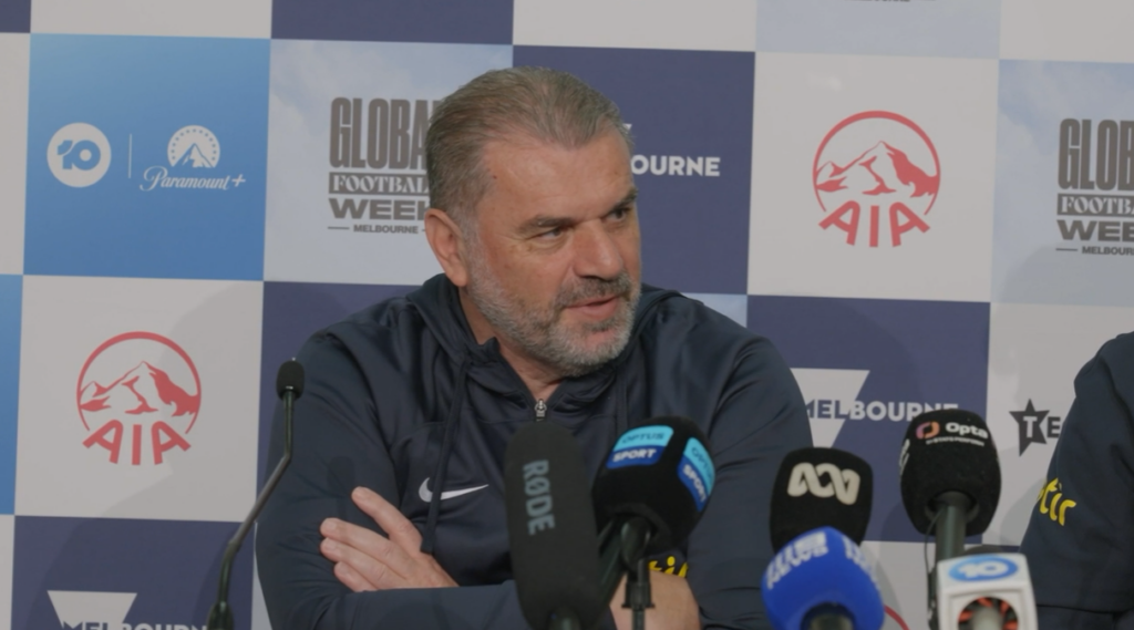 Postecoglou during an interview on Tuesday. 