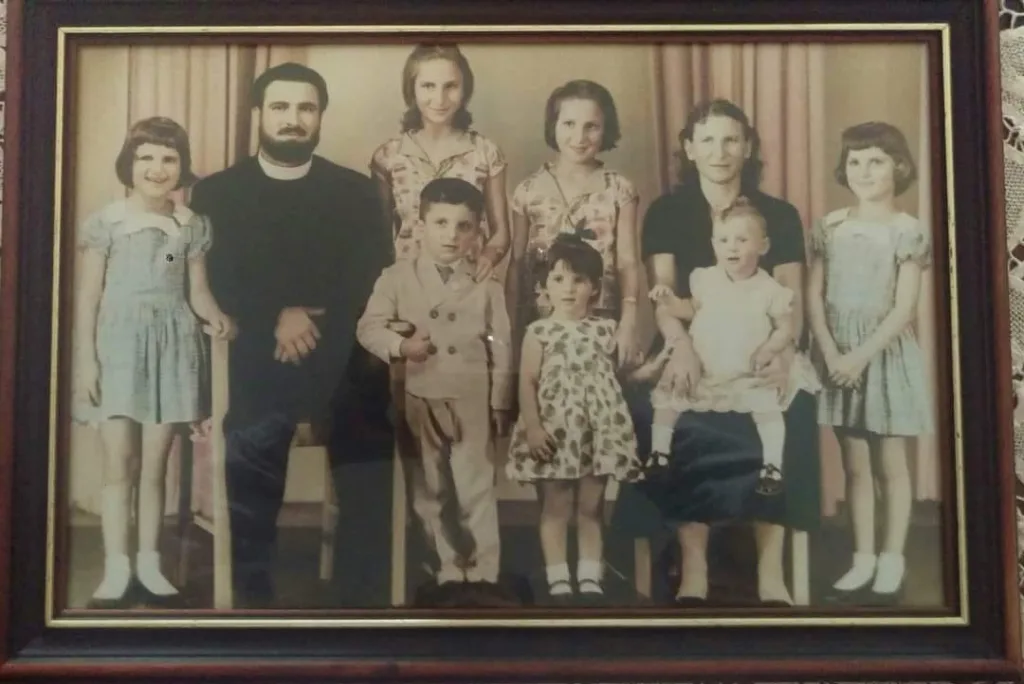 Stephanie's grandparents and their seven children.