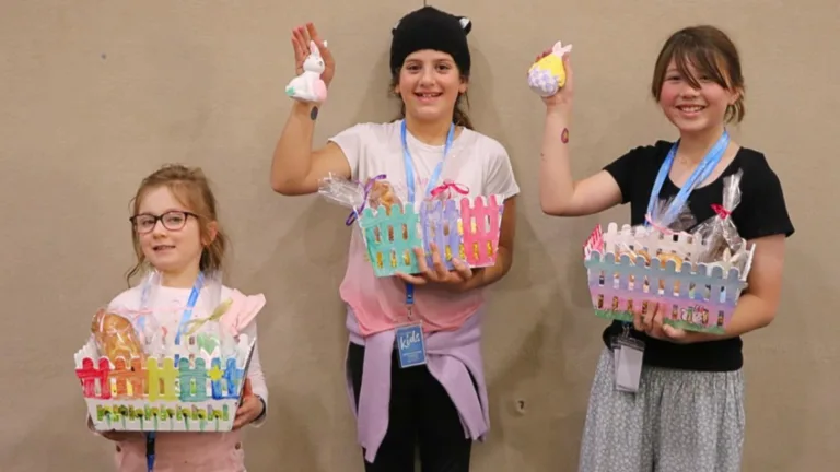 Young kids get creative at the Hellenic Club of Canberra’s Easter workshops