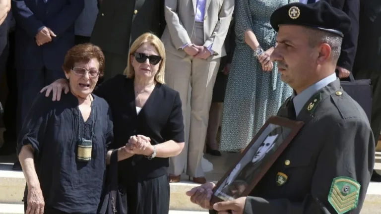 Families reclaim remains of Greek soldiers killed during Turkish invasion of Cyprus