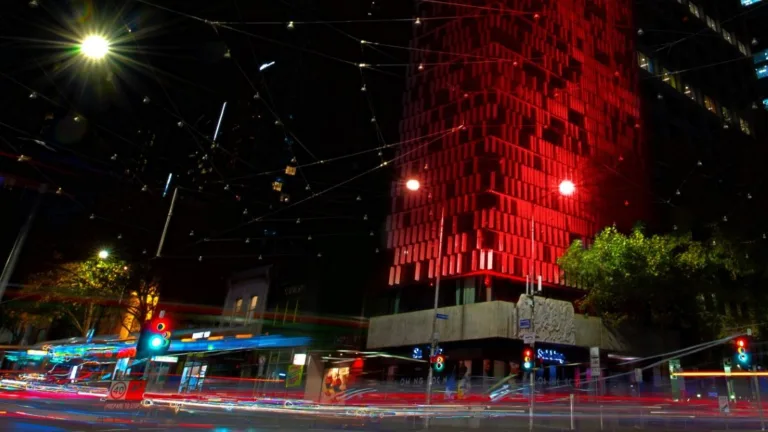 Melbourne’s Greek Centre glows red for Pontian Genocide