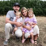 Clare Valley couple Adam Boots and Elizabeth Parsalidis with children Eliyanah, 3, and Azariah, 19 months. Picture: Supplied