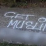 53-year-old Rita Manessis Templestowe property was spray-painted with swastika symbols and racial insults on Thursday night. Photo 7News.