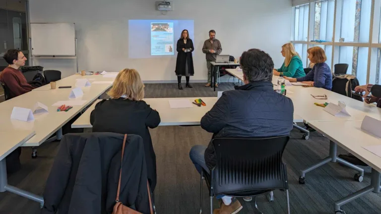 Small but committed attendance at Pharos’ Greek language workshop in Victoria