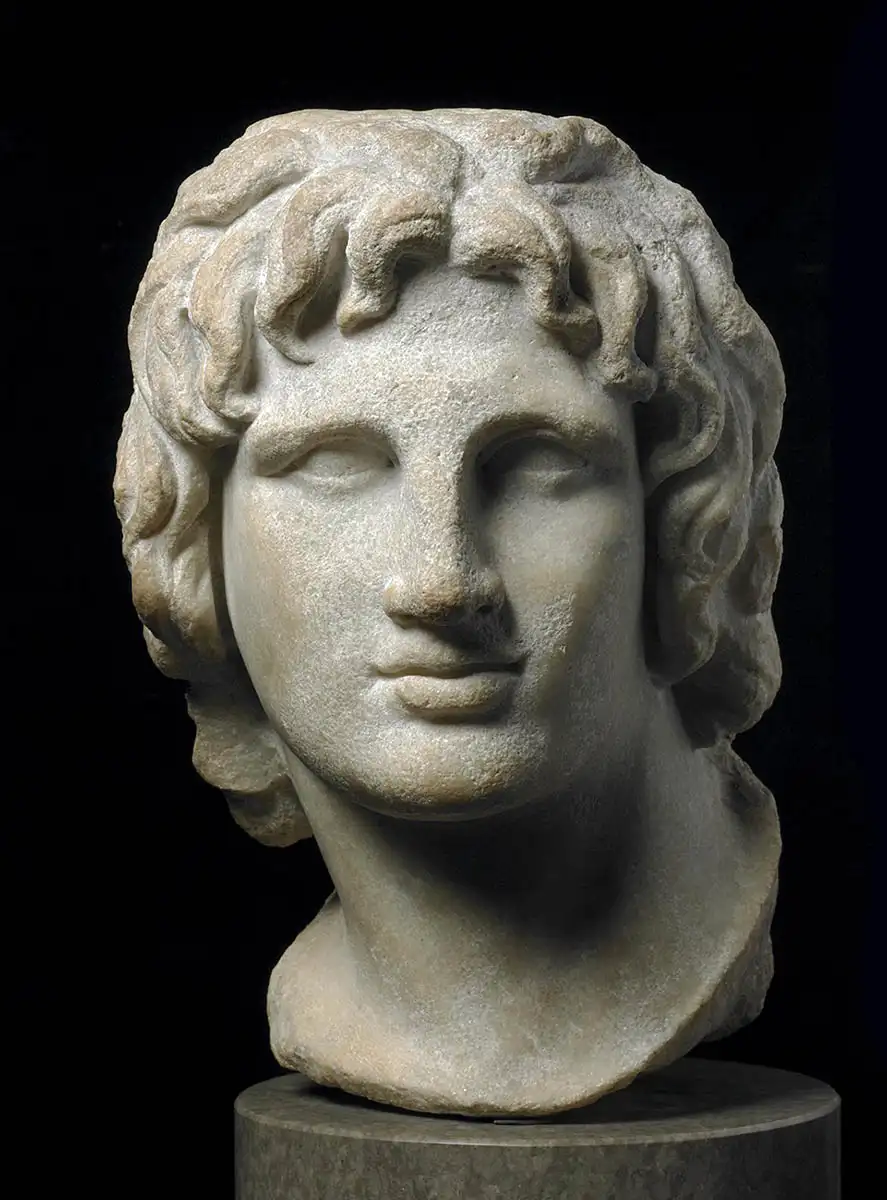 Marble head of Alexander the Great, 2nd-1st century BCE, via the ...