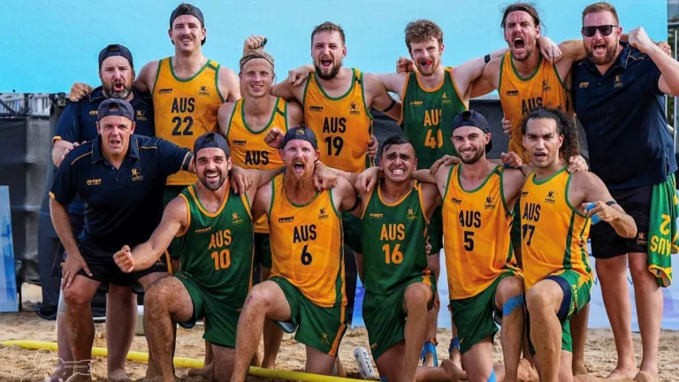 George Alfieris represents Australia at men’s Beach Handball World Championships