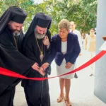 Archbishop Makarios of Australia (centre) officially opened Estia on Arlington in Cairns on Saturday. Photo: Greek Orthodox Archdiocese of Australia.