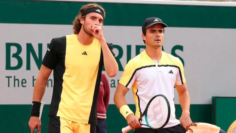 Tsitsipas brothers knock out defending French Open champs