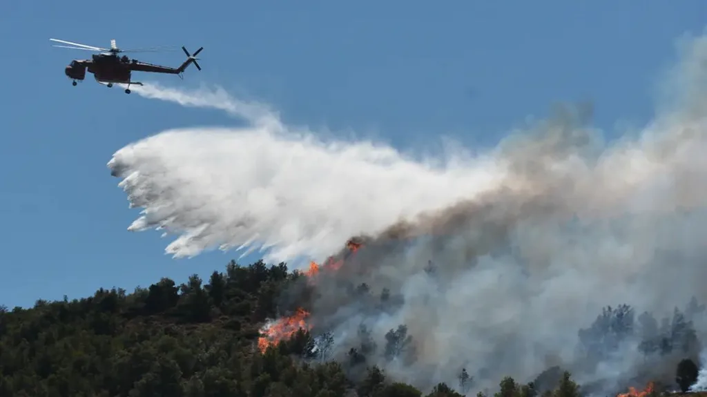 Greece battles weekend wildfires.