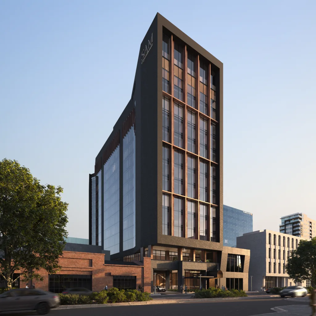 Design for the hotel on 15 Halifax Street in Adelaide.