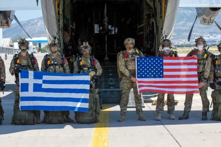 Greece and the US conducting joint military exercises in May of Credit. GEETHA.