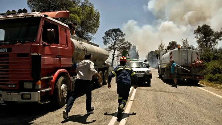 WILDFIRES IN GREECE