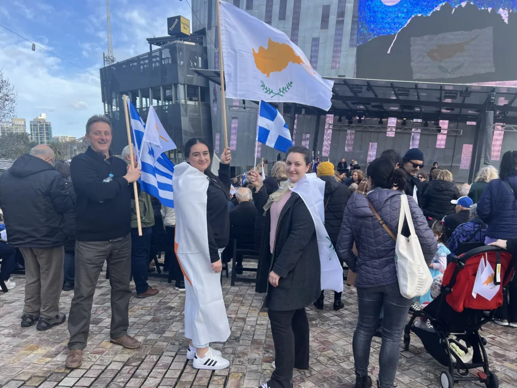 cyprus invasion anniversary melbourne federation square