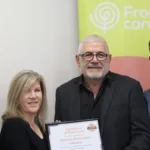 Faye Spiteri OAM, CEO, Fronditha Care, Danni Campbell-Manley, State Manager VIC & TAS, ACCPA, Nickolas Makrynakis, Volunteer, Fronditha Care and James Williams, Member Relations Officer, ACCPA