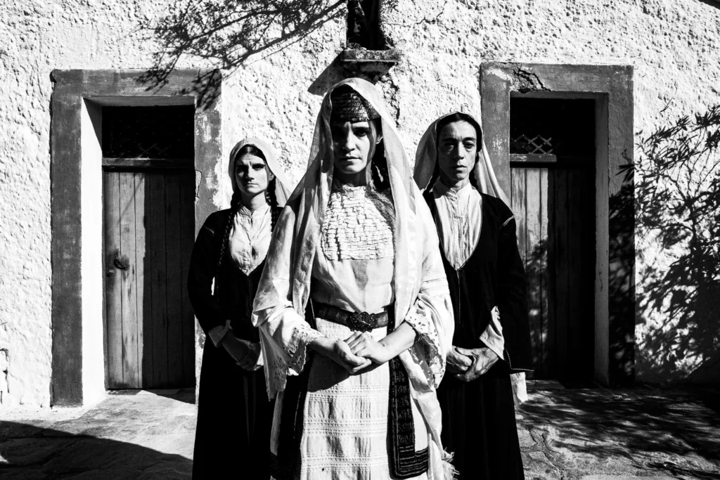 GREECE. Attica. Marathon. Filming of Fonissa (Murderess) by View Master Films.