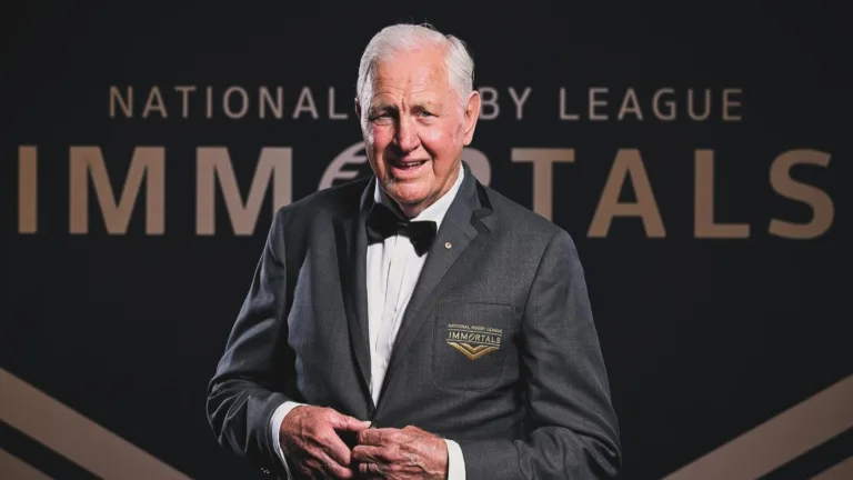 Peter V’landys and Nicholas Pappas praise new NRL Immortal Ron Coote