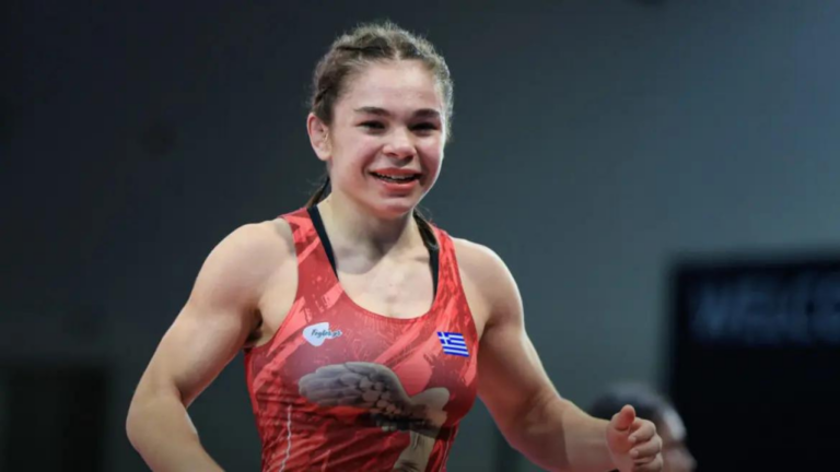 Maria Louiza Gkika wins silver medal at U17 Wrestling World Championship