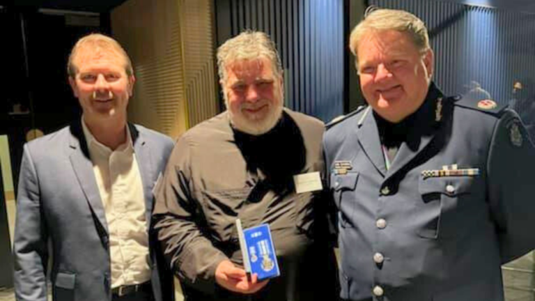 Father Emmanuel Lykopandis honoured by Victoria Police