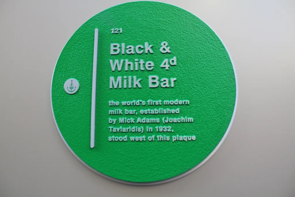 milk bar plaque sydney greek