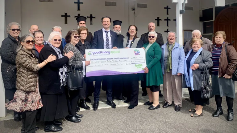 Holy Trinity Footscray Philoptochos and the GCM support Royal Children’s Hospital