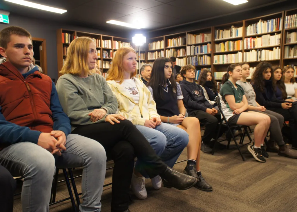 Greek Youth Camp participants hold final briefing in Melbourne before take off