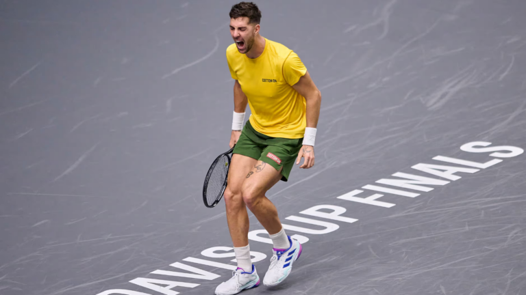 Thanasi Kokkinakis puts Australia a step closer to Davis Cup finals