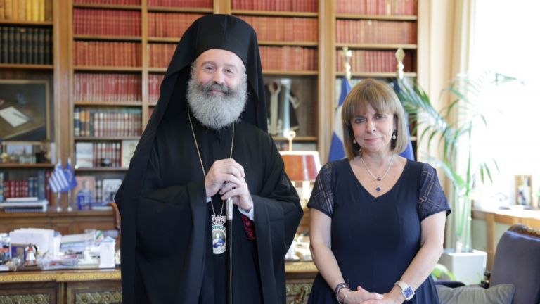 Archbishop Makarios of Australia meets with Greece’s President