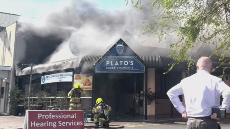 Steve Ploubidis hospitalised after his SA takeaway shop catches fire