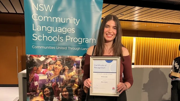 Maria Kakali named Ambassador for 2024 NSW Community Languages School Program