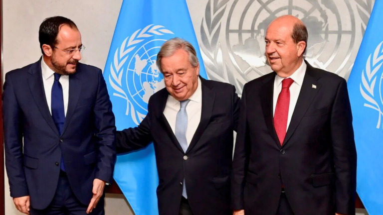 Tatar and Christodoulides hold UN talks on Cyprus issue