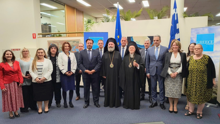 Ecumenical Patriarch Bartholomew pays a visit to the Greek Consulate in Melbourne