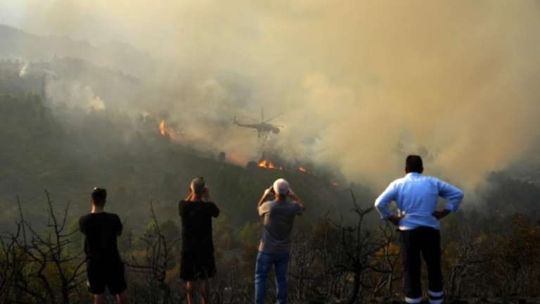 Corinthia blaze continues to scorch land three days in