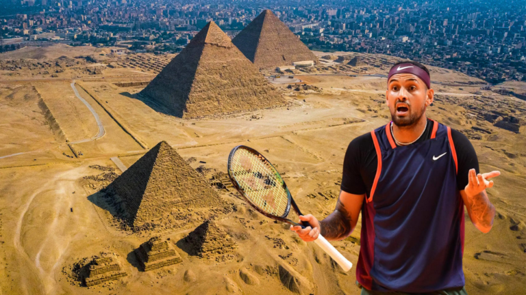 Nick Kyrgios makes Egyptian pyramid conspiracy claim