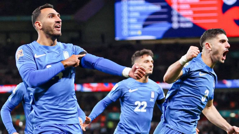 Greece beat England for the first time in UEFA Nations League