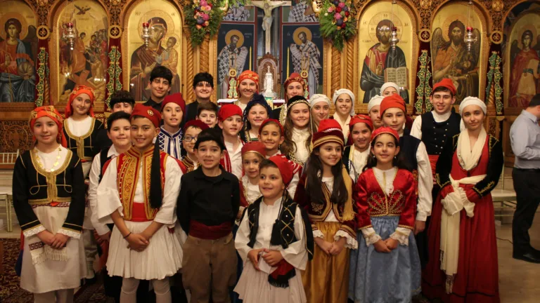 Joyful youth welcome Ecumenical Patriarch Bartholomew to Kogarah’s Greek Orthodox church