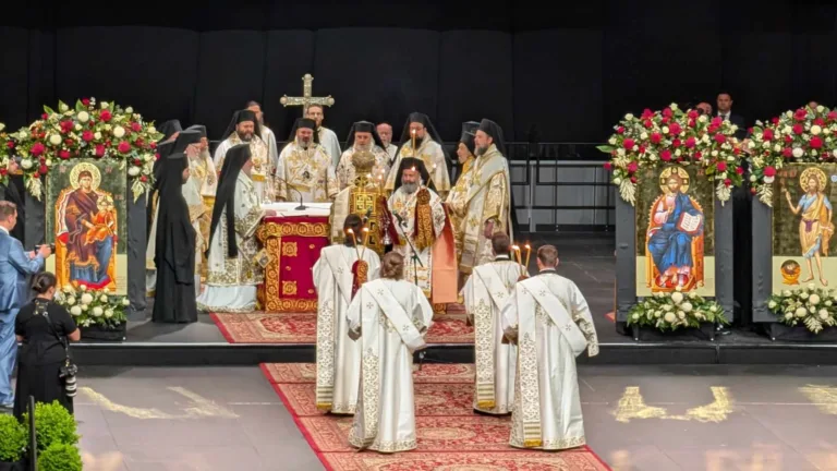 Intergenerational crowds fill Melbourne’s Margaret Court Arena for Patriarchal Divine Liturgy
