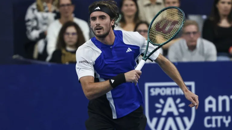 Tsitsipas stages comeback against Carballes in Paris Masters opener