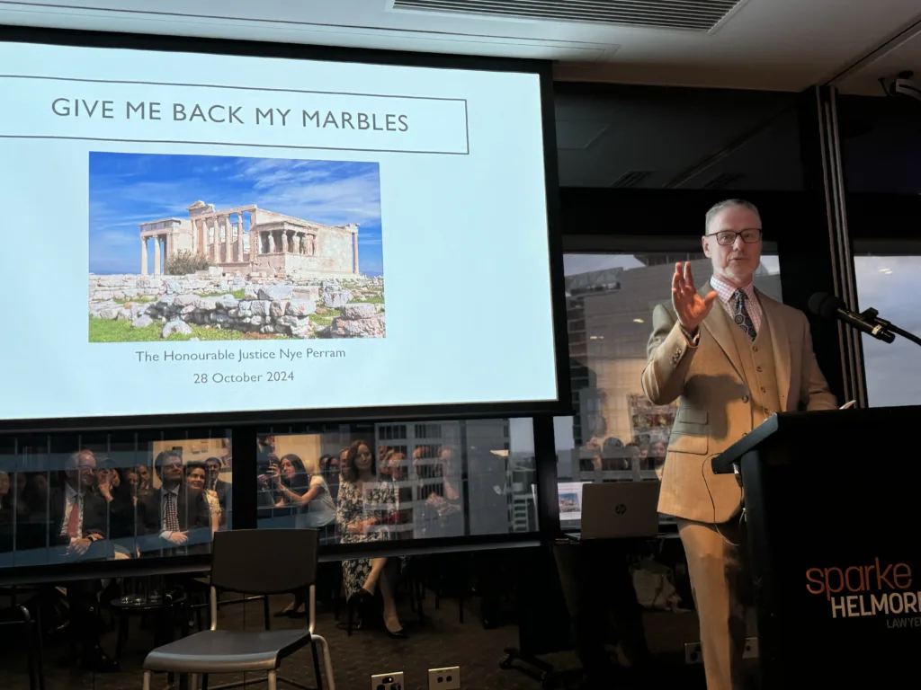 Hellenic Australian Lawyers Association hosts engaging discussion on Parthenon Marbles