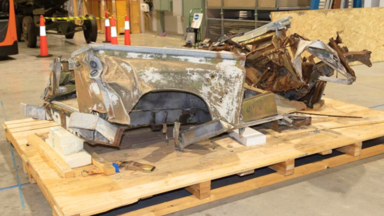 Peacekeeper’s vehicle wreckage arrives at Australian War Memorial from Cyprus