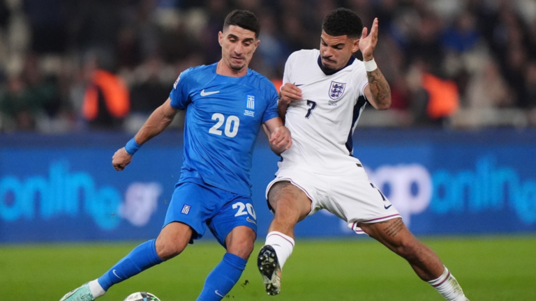 England hands Greece their first UEFA Nations League defeat