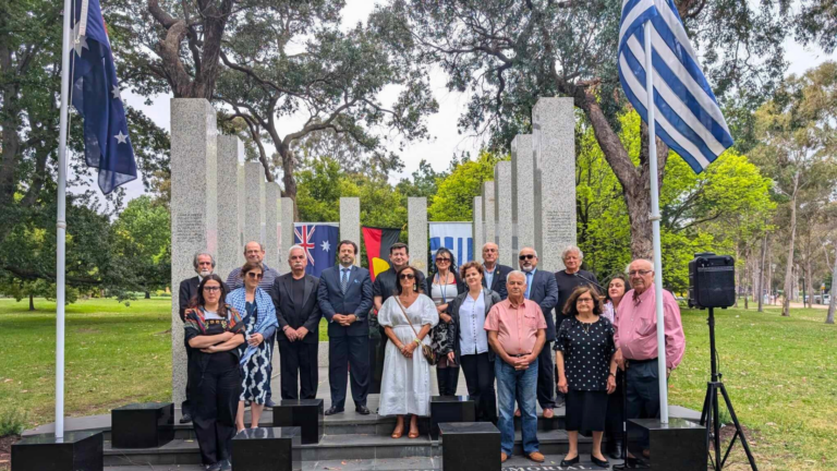 Modest turnout as Melbourne Greeks honour anniversary of the Athens Polytechnic Uprising 