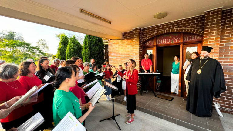 Inaugural Christmas tree lighting at Greek Orthodox Diocese of Brisbane