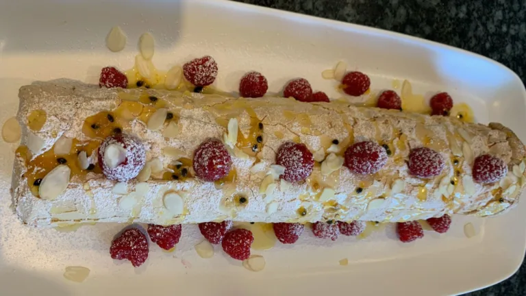 Niki Louca shares her favourite pavlova roll recipe
