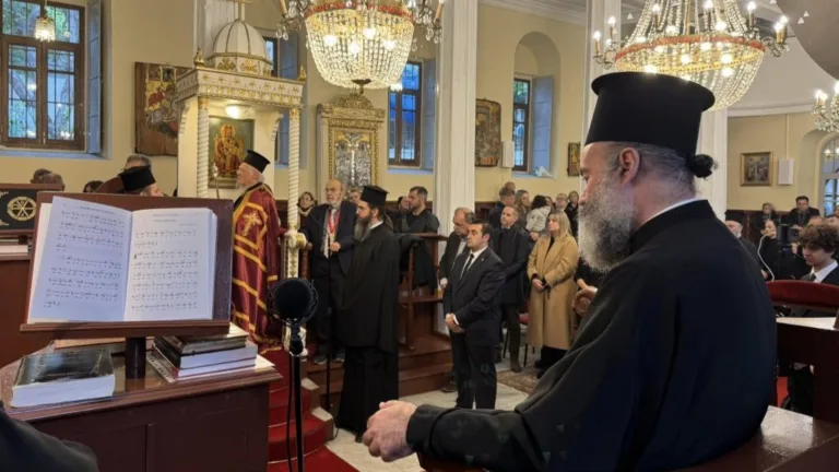 Archbishop Makarios attends liturgy led by Ecumenical Patriarch at Panagia Balino