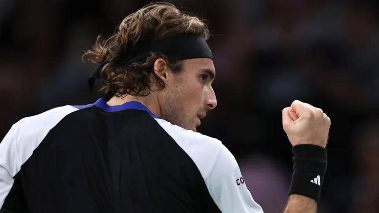 Tsitsipas digs deep to reach Paris Masters quarter-finals