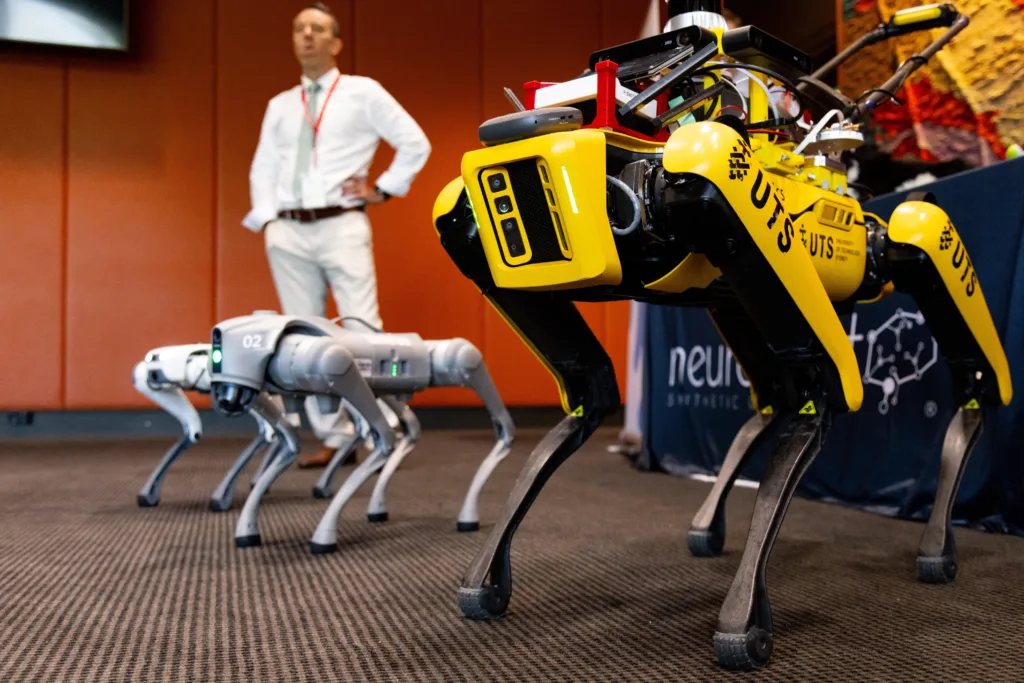 An example of a robot shown at the forum.