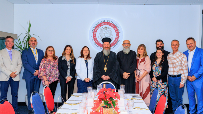 New Greek Consul welcomed with formal reception at Holy Diocese of Perth