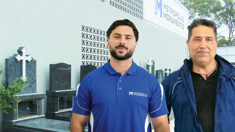 Greek father-son duo crafting a legacy in stone at Metropolis Monuments